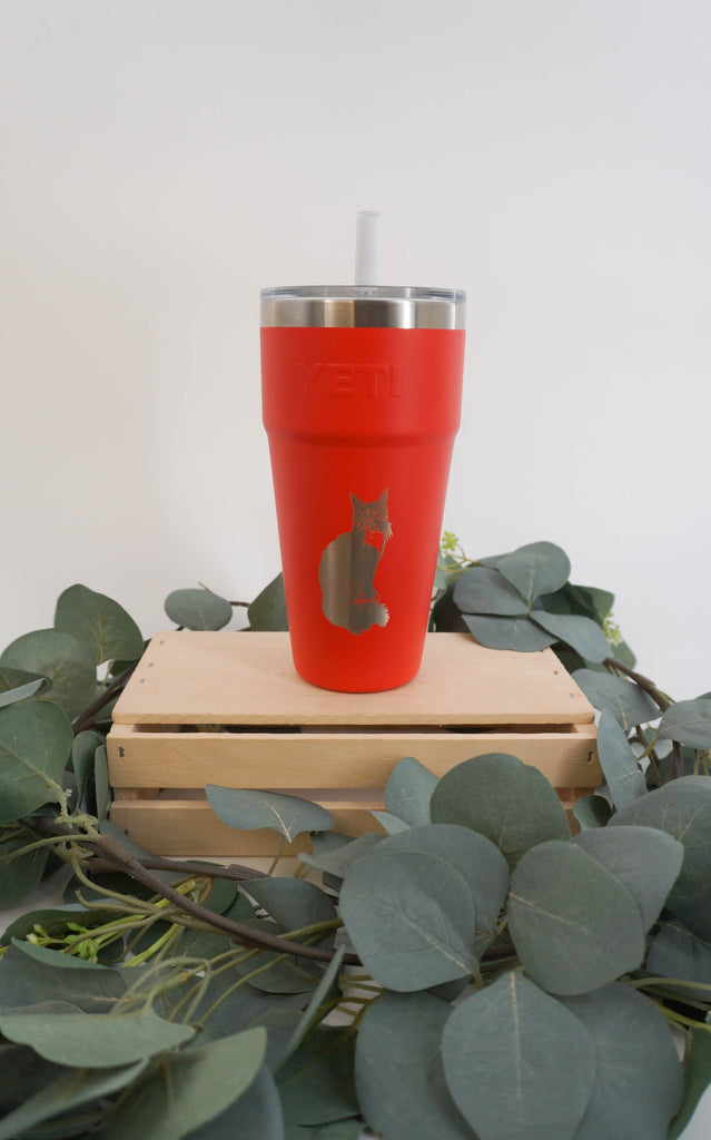 Custom Laser Engraved 26oz YETI Rambler Stackable Pint – Curated by Kayla